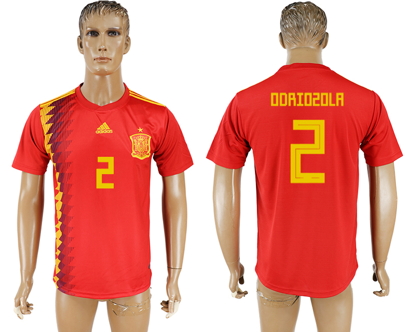 2018 world cup Maillot de foot Spain #2 ODRIOZOLA